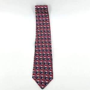 RM Sport Necktie Cleveland Indians Chief Wahoo Navy Blue Mens MLB Baseball Tie